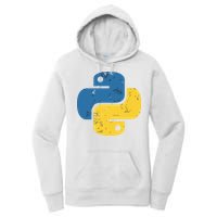 Python Programming Logo For ProgrammersPython Programming Logo For Programmers Women's Pullover Hoodie