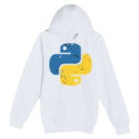 Python Programming Logo For ProgrammersPython Programming Logo For Programmers Premium Pullover Hoodie