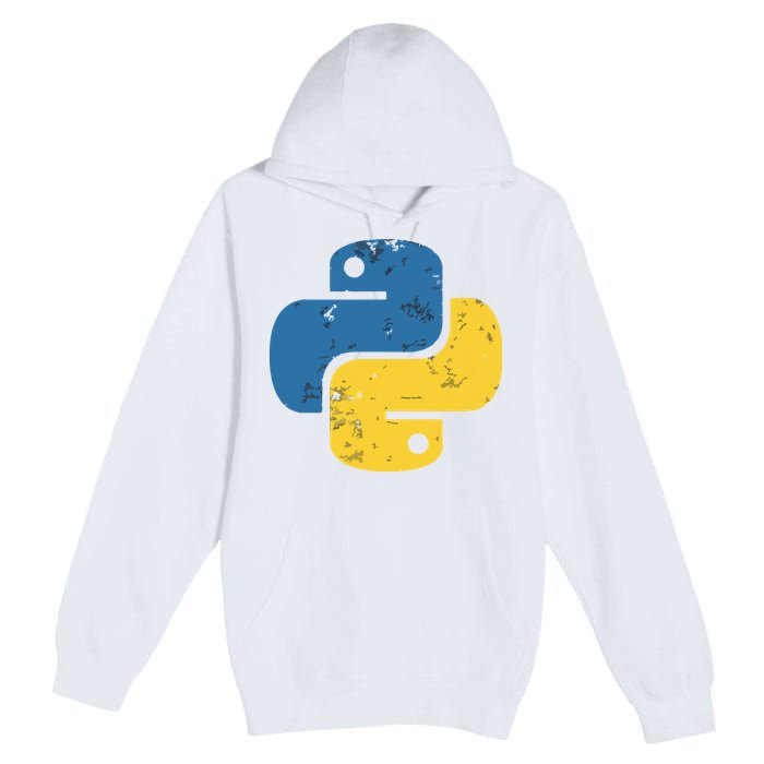 Python Programming Logo For ProgrammersPython Programming Logo For Programmers Premium Pullover Hoodie