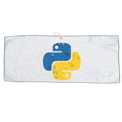 Python Programming Logo For ProgrammersPython Programming Logo For Programmers Large Microfiber Waffle Golf Towel