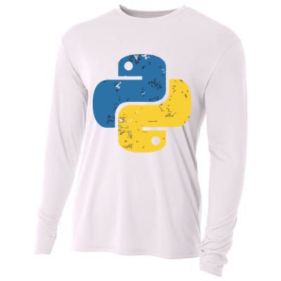 Python Programming Logo For ProgrammersPython Programming Logo For Programmers Cooling Performance Long Sleeve Crew