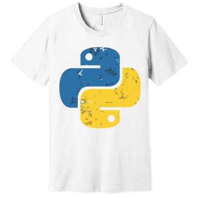 Python Programming Logo For ProgrammersPython Programming Logo For Programmers Premium T-Shirt
