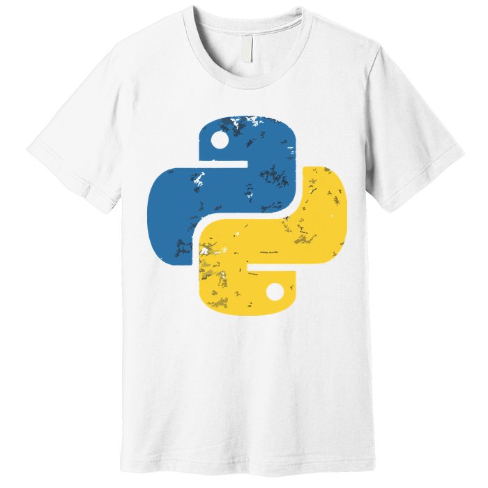 Python Programming Logo For ProgrammersPython Programming Logo For Programmers Premium T-Shirt
