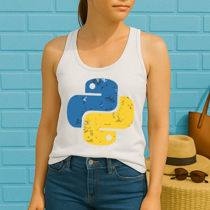 Python Programming Logo For ProgrammersPython Programming Logo For Programmers Womens Tank Top