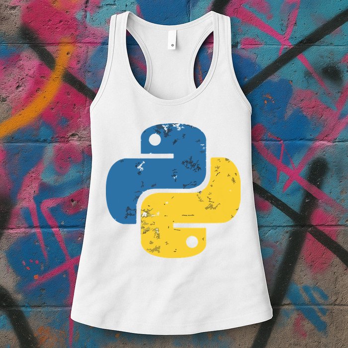 Python Programming Logo For ProgrammersPython Programming Logo For Programmers Womens Tank Top