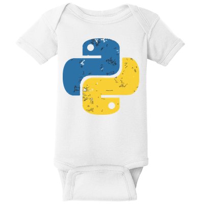 Python Programming Logo For ProgrammersPython Programming Logo For Programmers Baby Bodysuit