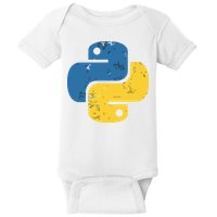 Python Programming Logo For ProgrammersPython Programming Logo For Programmers Baby Bodysuit