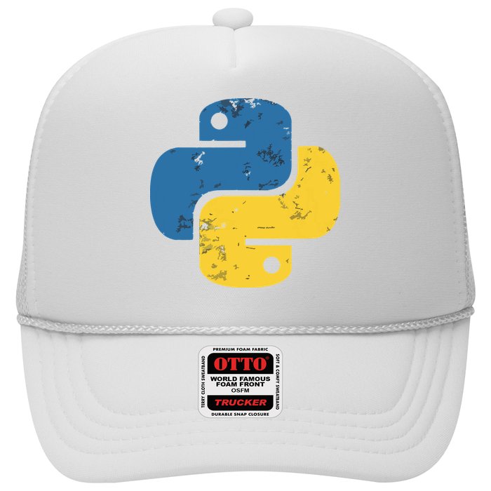 Python Programming Logo For ProgrammersPython Programming Logo For Programmers Trucker Hat