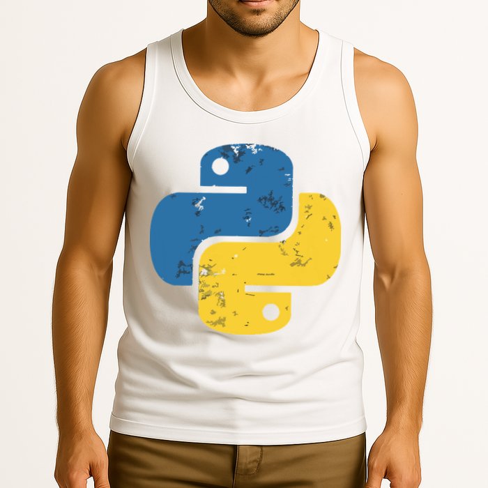 Python Programming Logo For ProgrammersPython Programming Logo For Programmers Tank Top