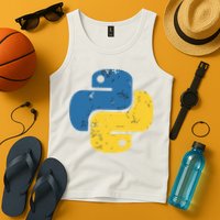 Python Programming Logo For ProgrammersPython Programming Logo For Programmers Tank Top