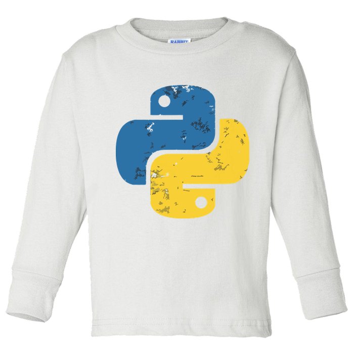 Python Programming Logo For ProgrammersPython Programming Logo For Programmers Toddler Long Sleeve Shirt