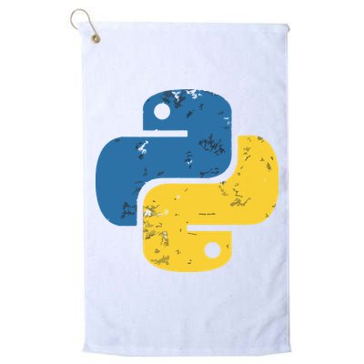 Python Programming Logo For ProgrammersPython Programming Logo For Programmers Golf Towel