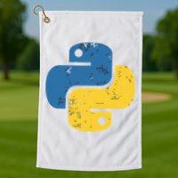 Python Programming Logo For ProgrammersPython Programming Logo For Programmers Golf Towel