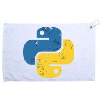 Python Programming Logo For ProgrammersPython Programming Logo For Programmers Grommeted Golf Towel