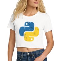 Python Programming Logo For ProgrammersPython Programming Logo For Programmers Crop Top