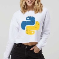 Python Programming Logo For ProgrammersPython Programming Logo For Programmers Cropped Pullover Crew