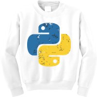Python Programming Logo For ProgrammersPython Programming Logo For Programmers Kids Sweatshirt