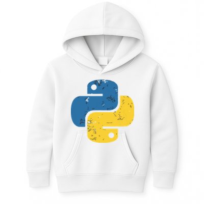Python Programming Logo For ProgrammersPython Programming Logo For Programmers Kids Hoodie