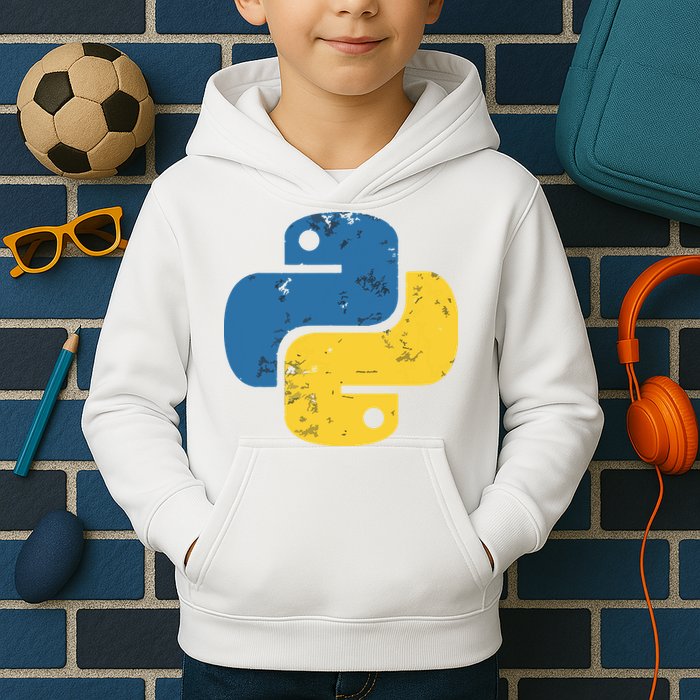 Python Programming Logo For ProgrammersPython Programming Logo For Programmers Kids Hoodie