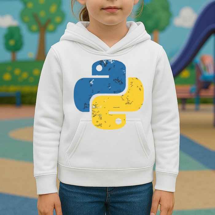 Python Programming Logo For ProgrammersPython Programming Logo For Programmers Kids Hoodie