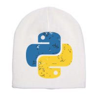 Python Programming Logo For ProgrammersPython Programming Logo For Programmers Short Acrylic Beanie