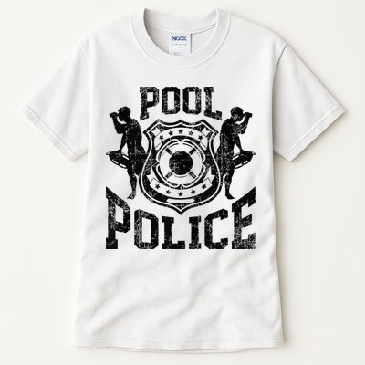 Pool Police Lifeguard Funny Pool Security Tall T-Shirt