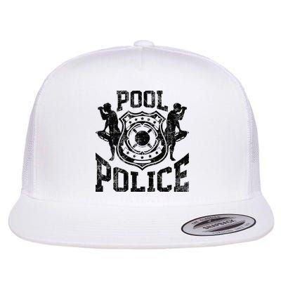 Pool Police Lifeguard Funny Pool Security Flatbill Hat
