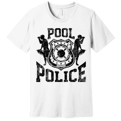 Pool Police Lifeguard Funny Pool Security Premium T-Shirt