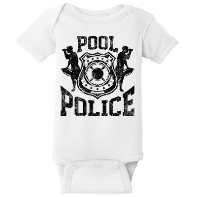 Pool Police Lifeguard Funny Pool Security Baby Bodysuit