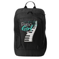 Piano Player Lover Kids Pianist Girls Piano Music City Backpack