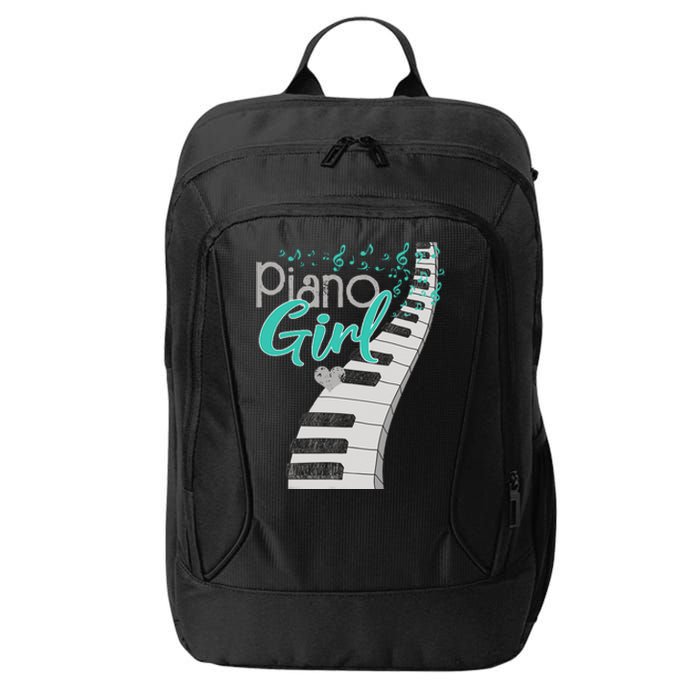 Piano Player Lover Kids Pianist Girls Piano Music City Backpack