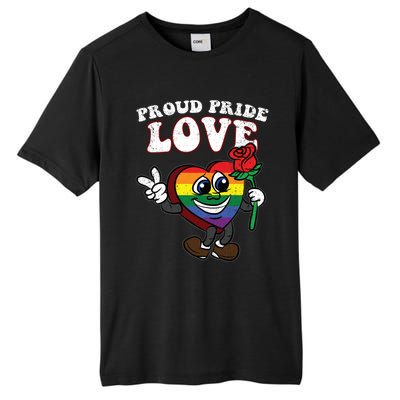 Pride Proud Love Gay Heart Lgbtq Rainbow Flag Funny Gift Tall Fusion ChromaSoft Performance T-Shirt