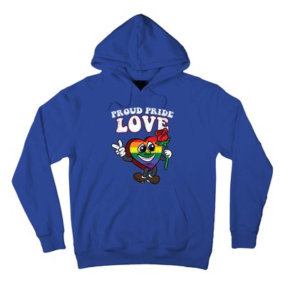 Pride Proud Love Gay Heart Lgbtq Rainbow Flag Funny Gift Hoodie