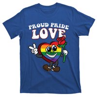 Pride Proud Love Gay Heart Lgbtq Rainbow Flag Funny Gift T-Shirt