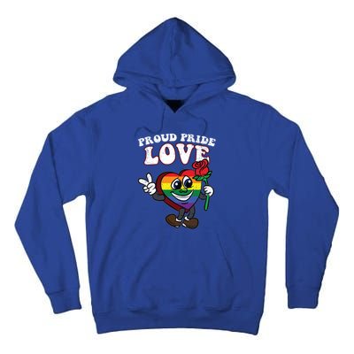 Pride Proud Love Gay Heart Lgbtq Rainbow Flag Funny Gift Tall Hoodie