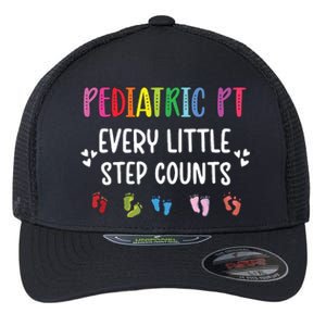 Pediatric PT Little Step Counts Pediatric Physical Therapist Flexfit Unipanel Trucker Cap