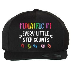 Pediatric PT Little Step Counts Pediatric Physical Therapist Wool Snapback Cap