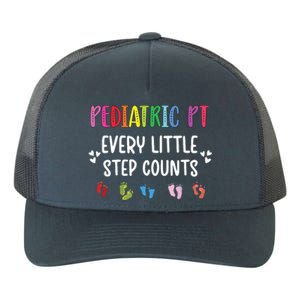 Pediatric PT Little Step Counts Pediatric Physical Therapist Yupoong Adult 5-Panel Trucker Hat