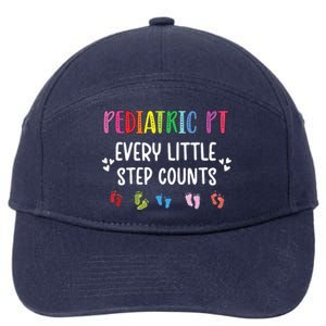 Pediatric PT Little Step Counts Pediatric Physical Therapist 7-Panel Snapback Hat