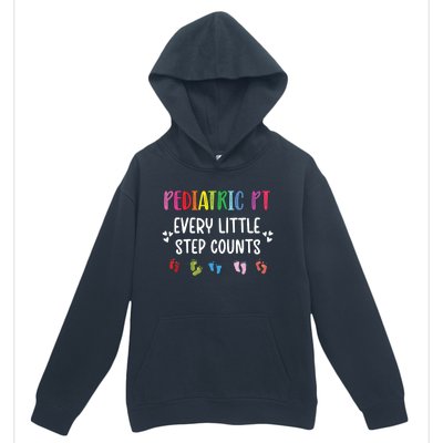 Pediatric PT Little Step Counts Pediatric Physical Therapist Urban Pullover Hoodie