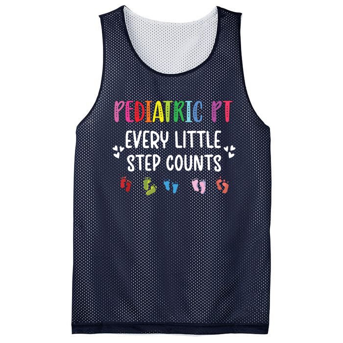 Pediatric PT Little Step Counts Pediatric Physical Therapist Mesh Reversible Basketball Jersey Tank