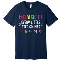 Pediatric PT Little Step Counts Pediatric Physical Therapist Premium T-Shirt