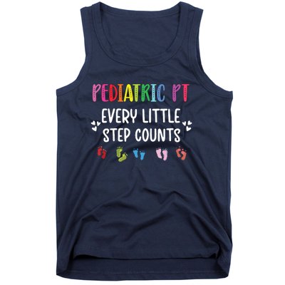 Pediatric PT Little Step Counts Pediatric Physical Therapist Tank Top