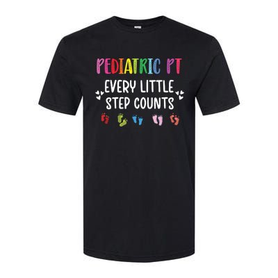 Pediatric PT Little Step Counts Pediatric Physical Therapist Softstyle CVC T-Shirt