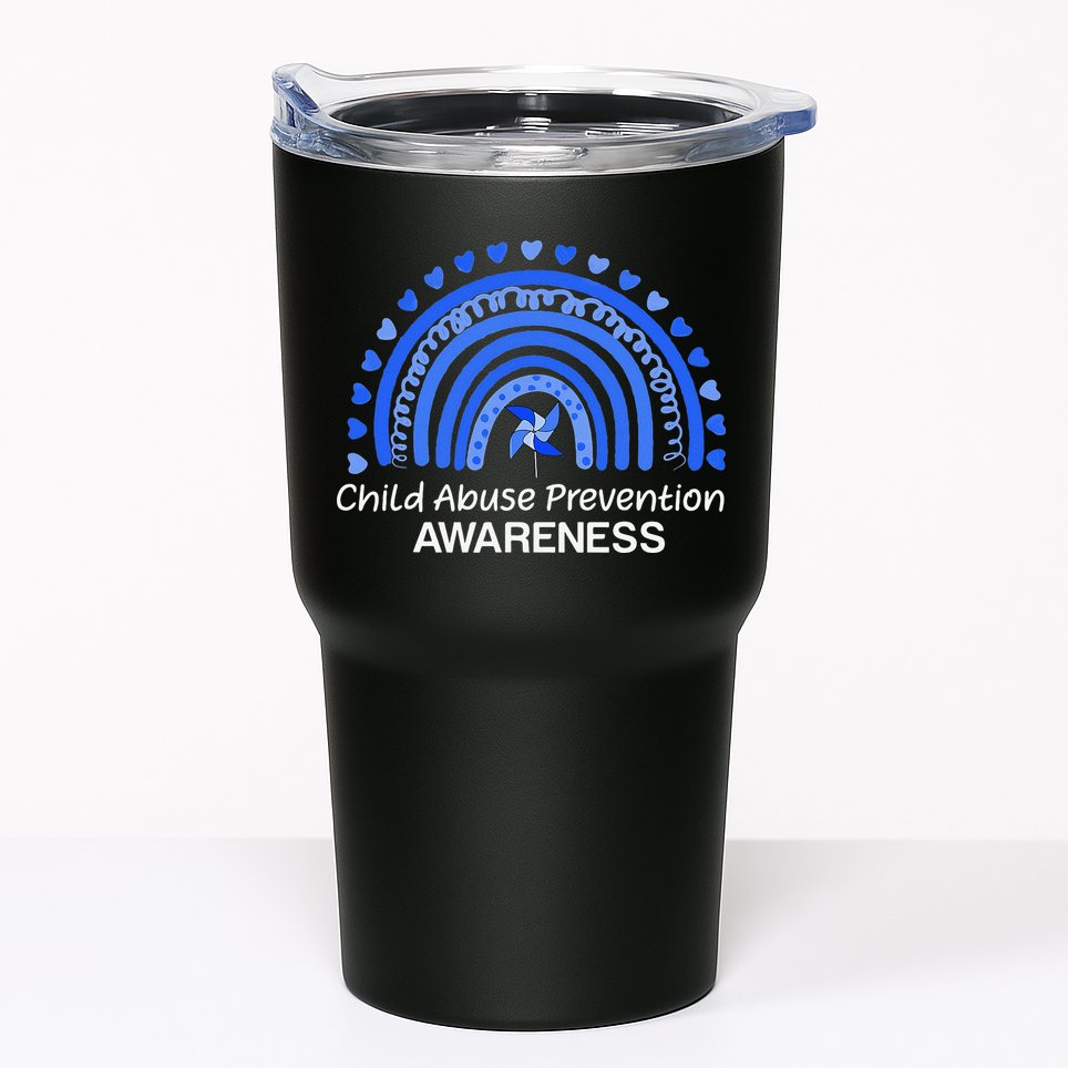 Pinwheel Peace Love Hope Child Abuse Prevention Awareness Tumbler