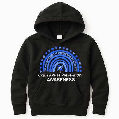 Pinwheel Peace Love Hope Child Abuse Prevention Awareness Kids Hoodie
