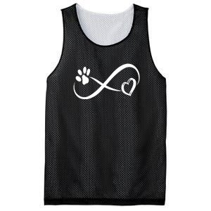 Paw Print Love Heart Funny Cool Dog Cat Mom Pet Animal Lover Mesh Reversible Basketball Jersey Tank