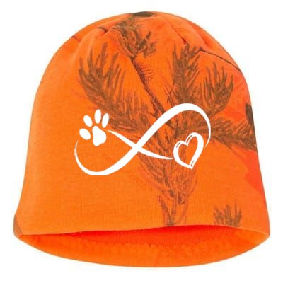 Paw Print Love Heart Funny Cool Dog Cat Mom Pet Animal Lover Kati - Camo Knit Beanie