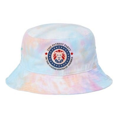 Patriot Party Lion United States 3rd Party Conservative Tie Dye Newport Bucket Hat