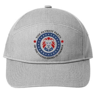 Patriot Party Lion United States 3rd Party Conservative 7-Panel Snapback Hat